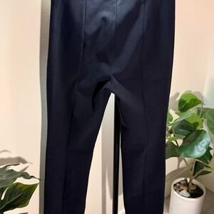 Vince navy ponte front seam work wear classic tailored trousers Size S